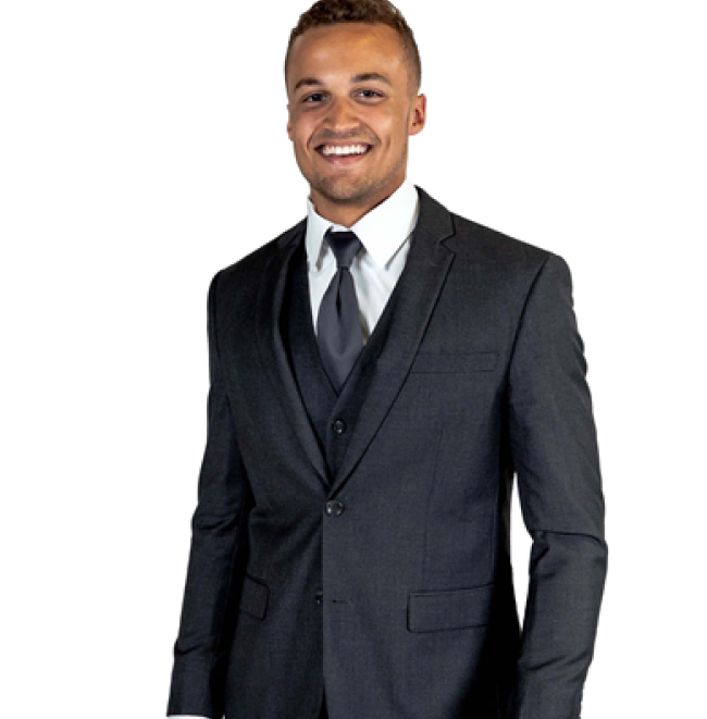 Charcole Suit by Fabian Couture