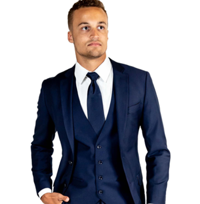 Navy Suit by Fabian Couture