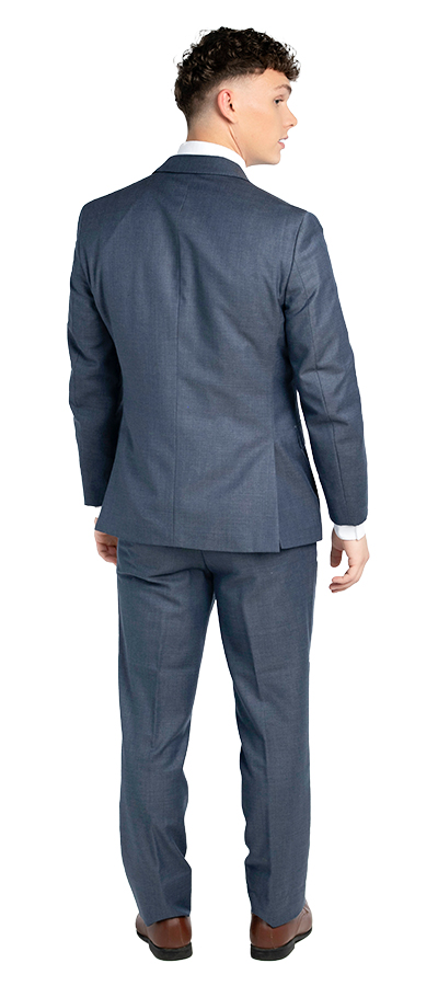 Back view of the Slate Blue suit