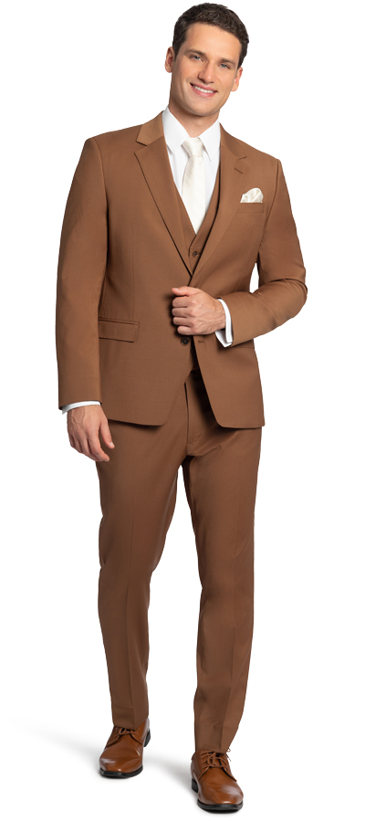 Cocoa Two Button Notch Suit