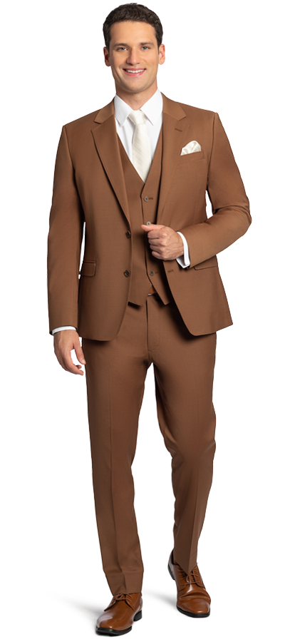 Cocoa Two Button Notch Suit