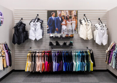 Skeffington's Formal Wear Vests, Ties and Accessories display