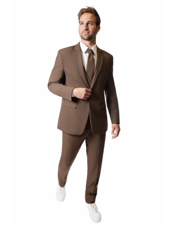 Cocoa Notch Lapel Suit