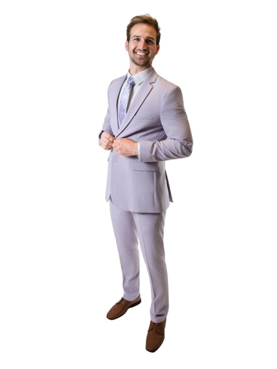 Lavender Notch Lapel Suit