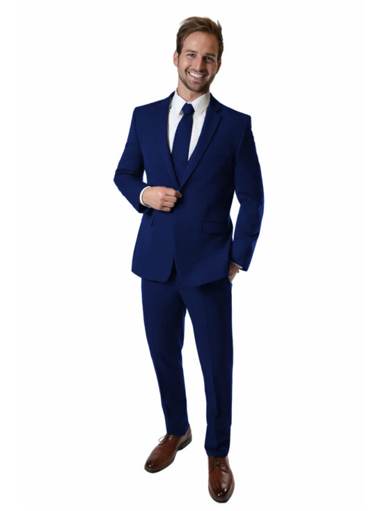 True Navy Notch Lapel Suit